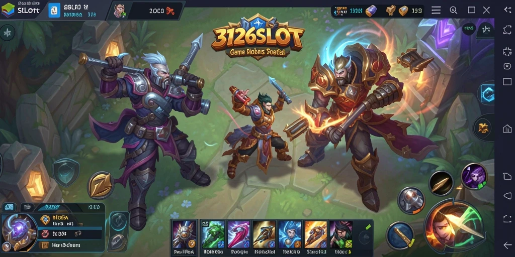 Screenshot menunjukkan momen seru dalam pertarungan MOBA.
