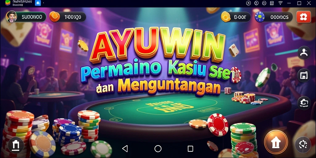 Screenshot gameplay AYUWIN menampilkan aksi seru game Kasino.