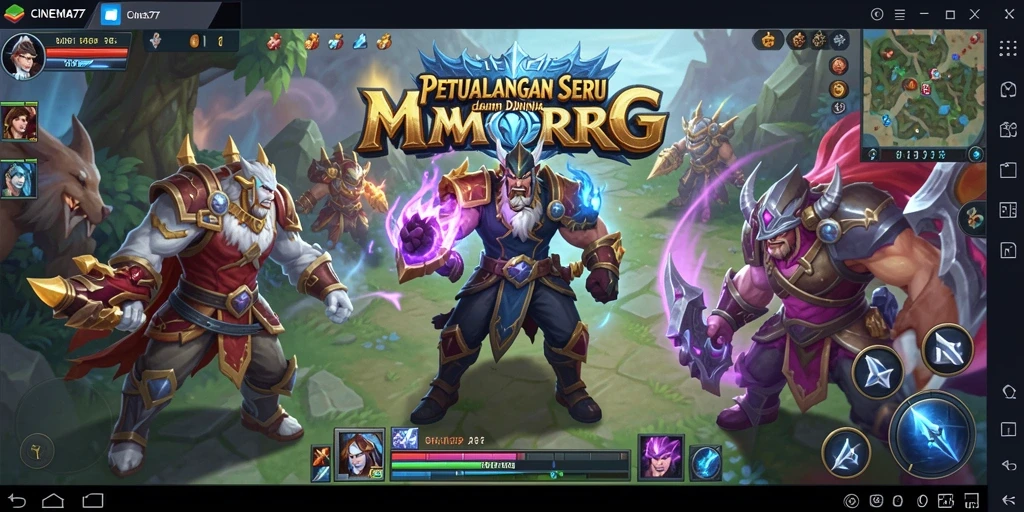 Screenshot dari <strong>CINEMA77</strong> menampilkan aksi gameplay yang mendebarkan.