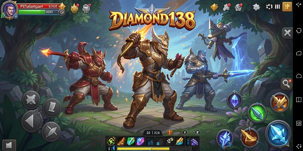 Tampilan gameplay menarik dari DIAMOND138 yang menunjukkan aksi dalam RPG.