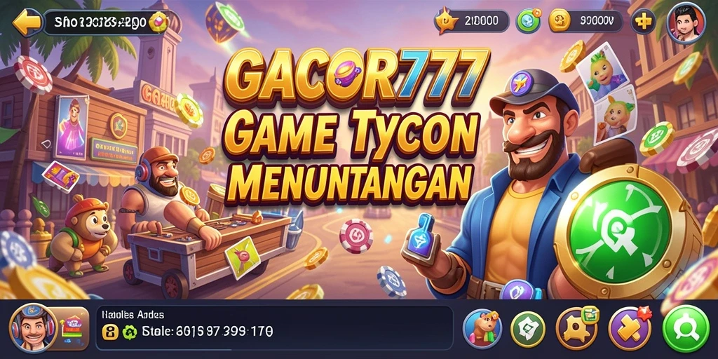 Screenshot gameplay GACOR777 menampilkan pengelolaan bisnis yang seru.