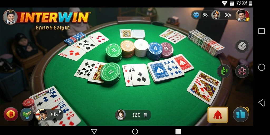 Tampilan menarik dari INTERWIN dalam gameplay Gaple yang seru.