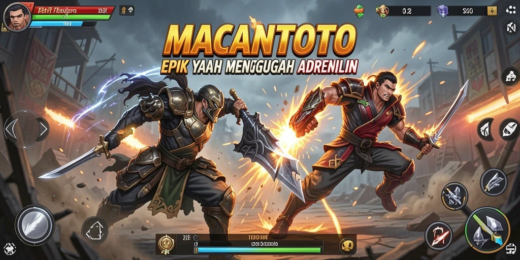 Screenshot dari gameplay <strong>MACANTOTO</strong> menampilkan aksi pertarungan yang mendebarkan.