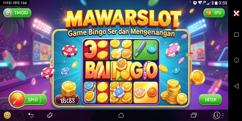 Gameplay Bingo seru di MAWARSLOT dengan grafik menarik.