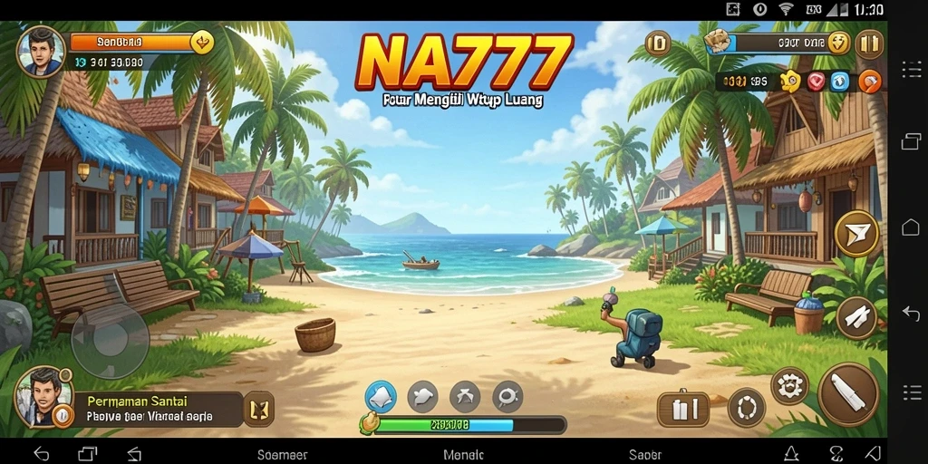 Tampilan gameplay NA777 yang penuh warna dan menyenangkan.