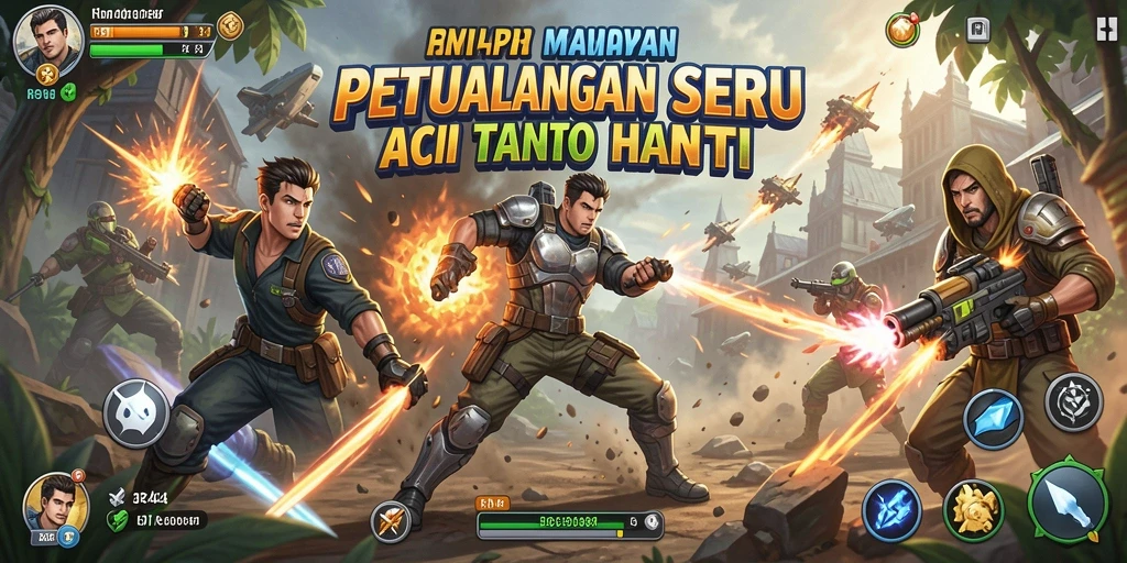 Screenshot menampilkan momen seru dalam permainan aksi RT44.