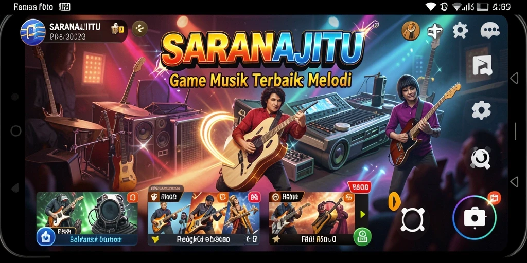 Screenshot utama SARANAJITU menampilkan pengalaman bermain yang seru dan interaktif.