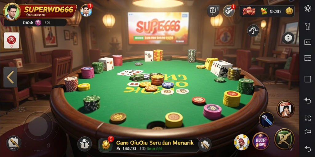 Tampilan gameplay QiuQiu yang seru di SUPERWD666.