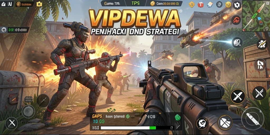 Tangkapan layar gameplay seru dalam <strong>VIPDEWA</strong> dengan aksi tembak-menembak yang mendebarkan.
