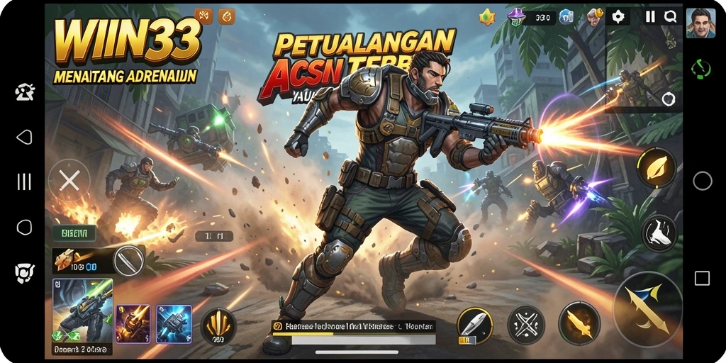 Tampilan gameplay seru dari WIN33 yang penuh aksi.